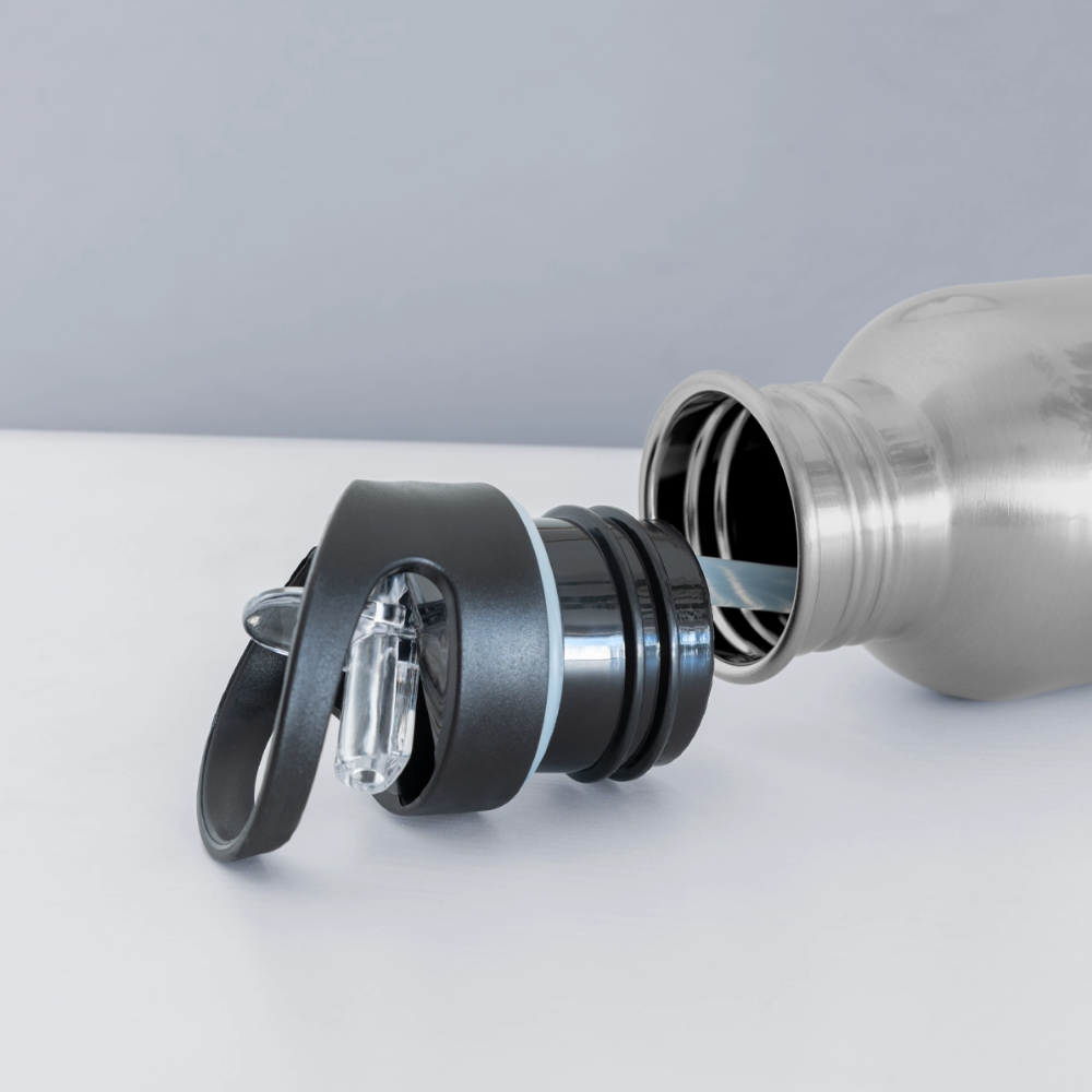 B-READY Gym Sport Water Bottle - silver