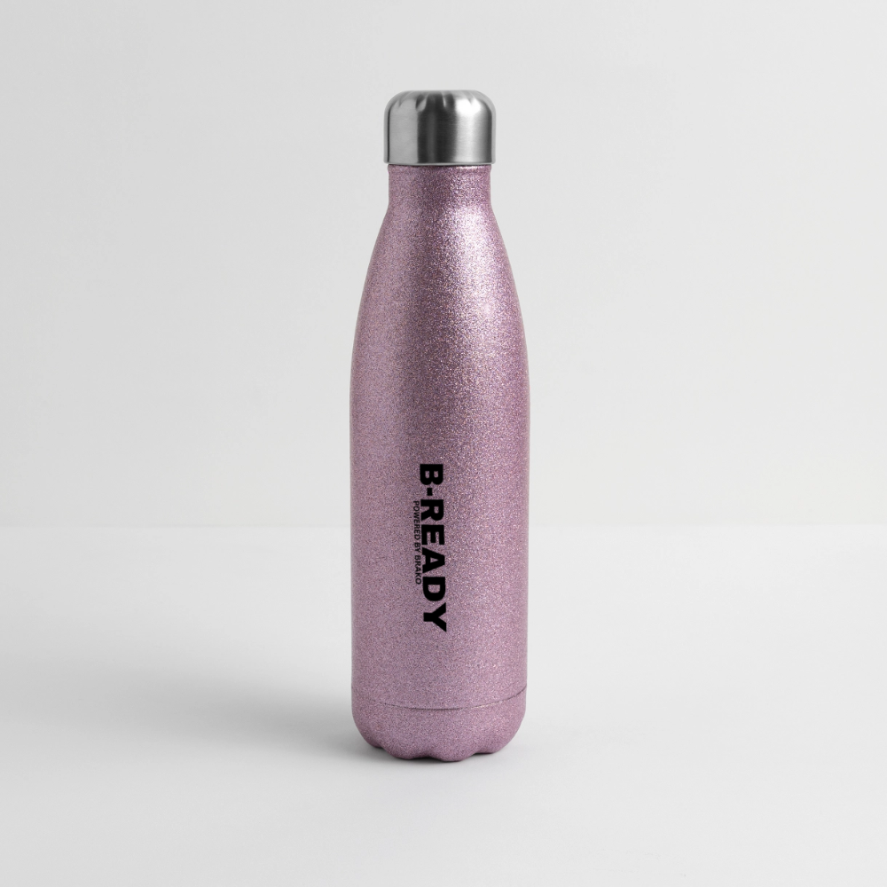 B-READY Gym Sport Glitter Stainless Steel Thermal Bottle - pink glitter