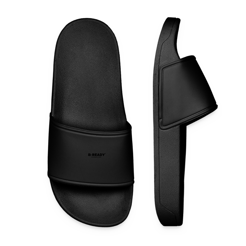B-READY unisex Pool Sliders Gym Slippers - black