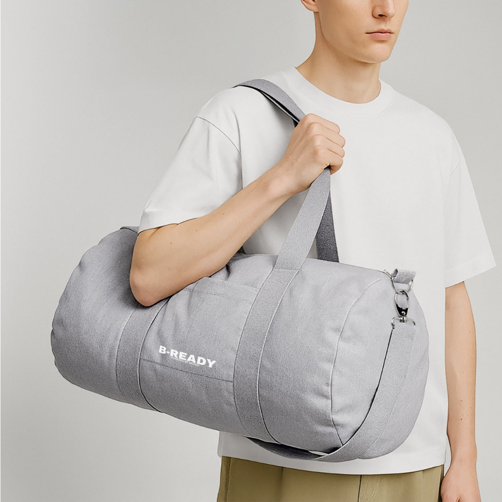 B-READY Apichaya/NIls Couple Gym Bag Recycled Canvas Duffle Bag - heather grey