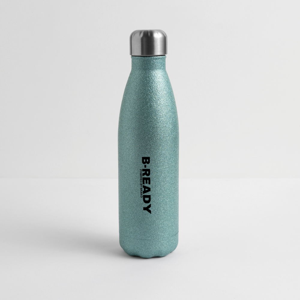 B-READY Gym Sport Glitter Stainless Steel Thermal Bottle - blue glitter