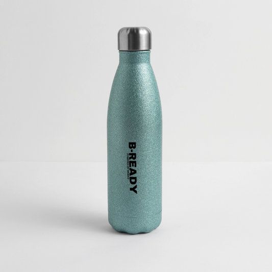 B-READY Gym Sport Glitter Stainless Steel Thermal Bottle - blue glitter