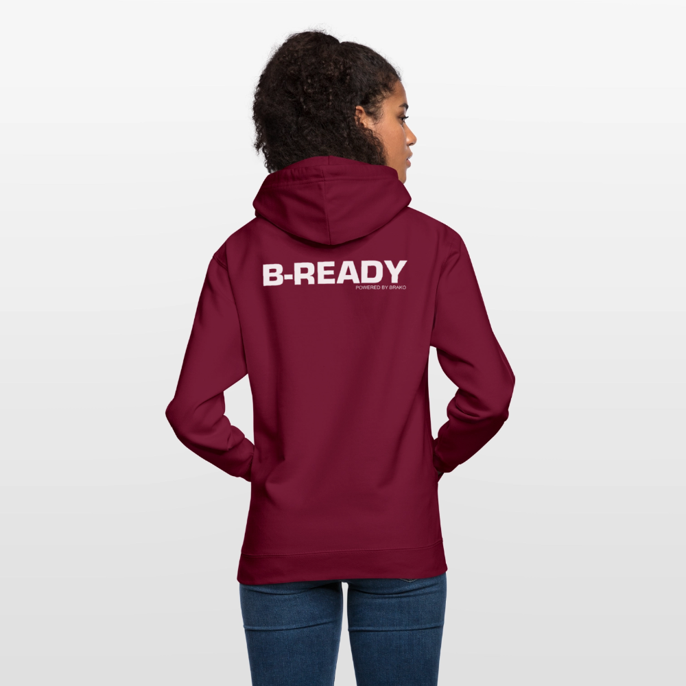 B-READY Unisex Hoodie COUPLE - bordeaux