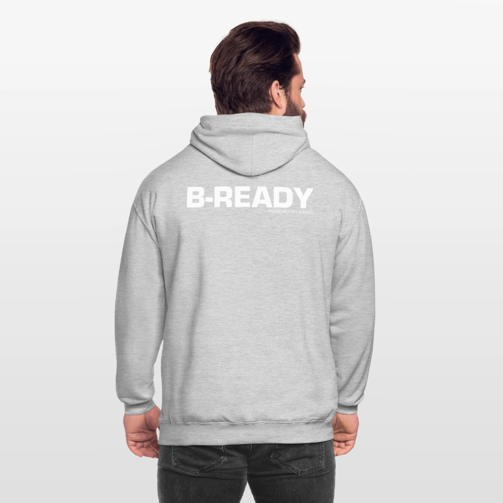 B-READY Unisex Hoodie COUPLE - light heather grey