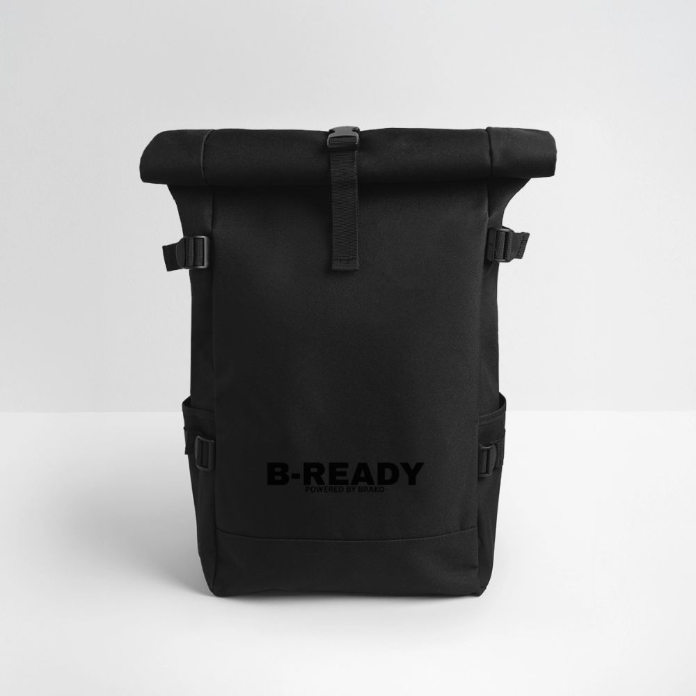 B-READY Gym Sport Work Bag 26 Roll Top Backpack - black