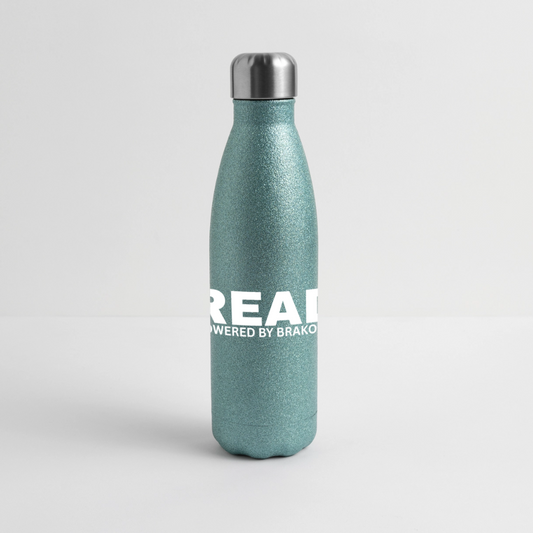 B-READY 26 Glitter Stainless Steel Thermal Bottle Handmade - blue glitter