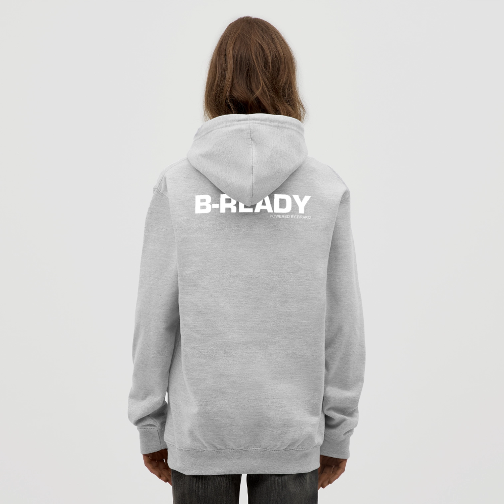 B-READY Unisex Hoodie COUPLE - light heather grey