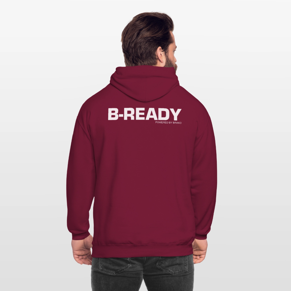 B-READY Unisex Hoodie COUPLE - bordeaux