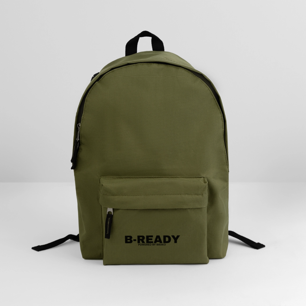 B-READY unisex Gym Sport Backpack Military Style - olive green