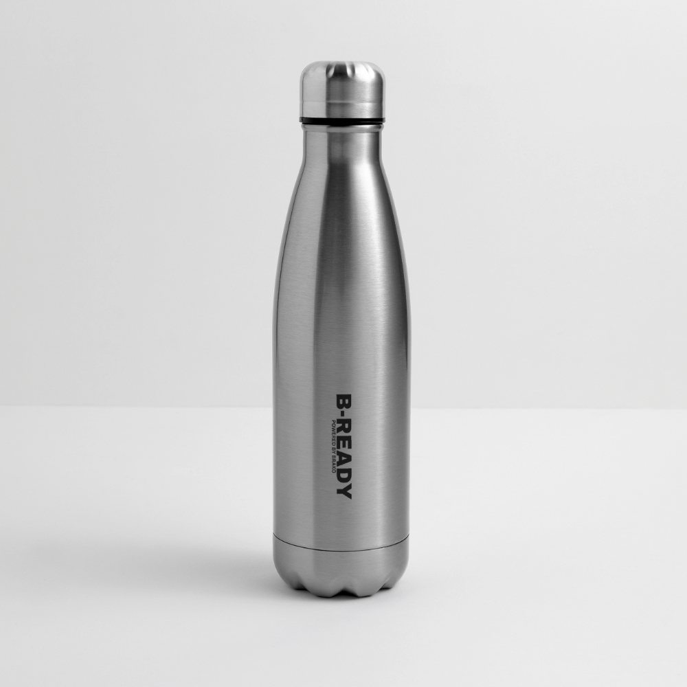 B-READY Gym Sport Insulated Water Bottle - silver