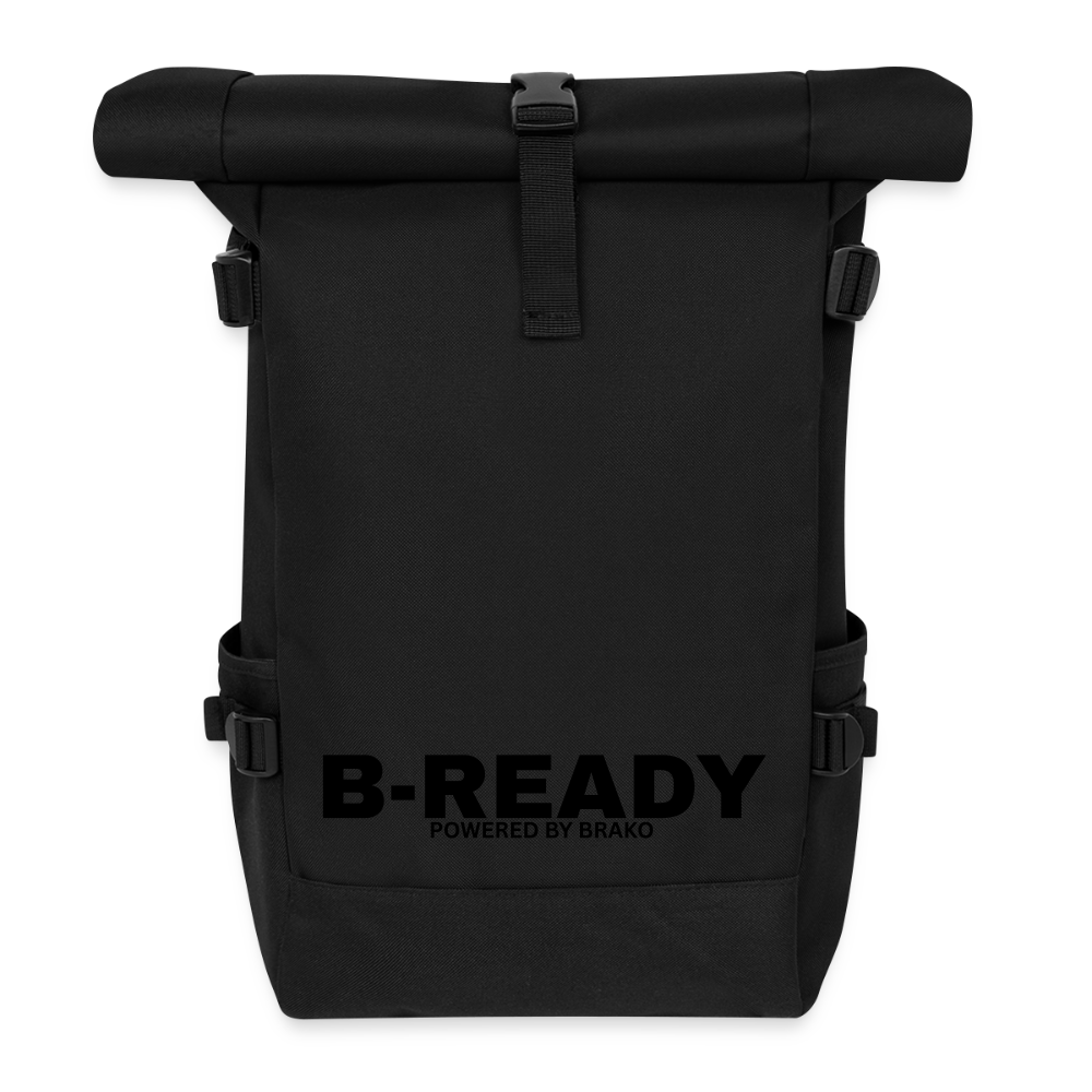 B-READY Gym Sport Work Bag 26 Roll Top Backpack - black