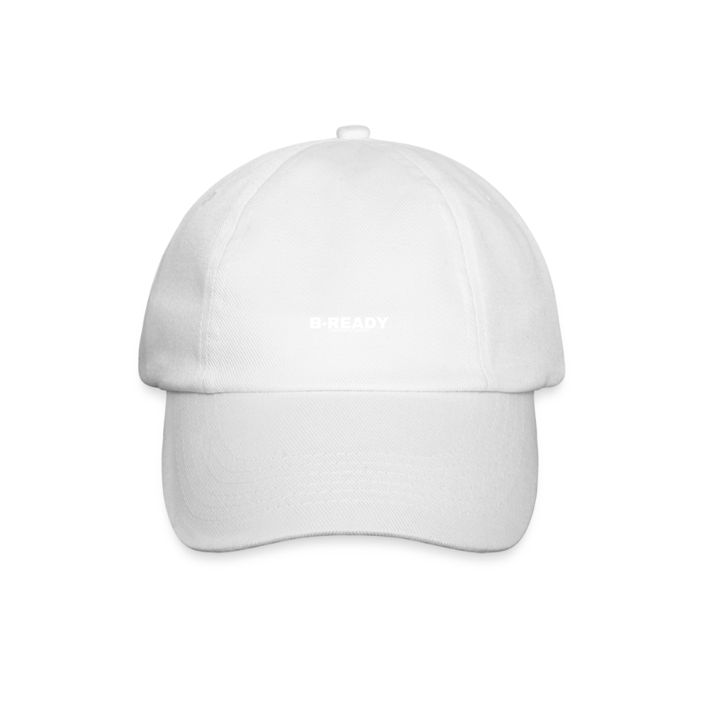 B-READY unisex Gym Sport Baseball Cap - white/white