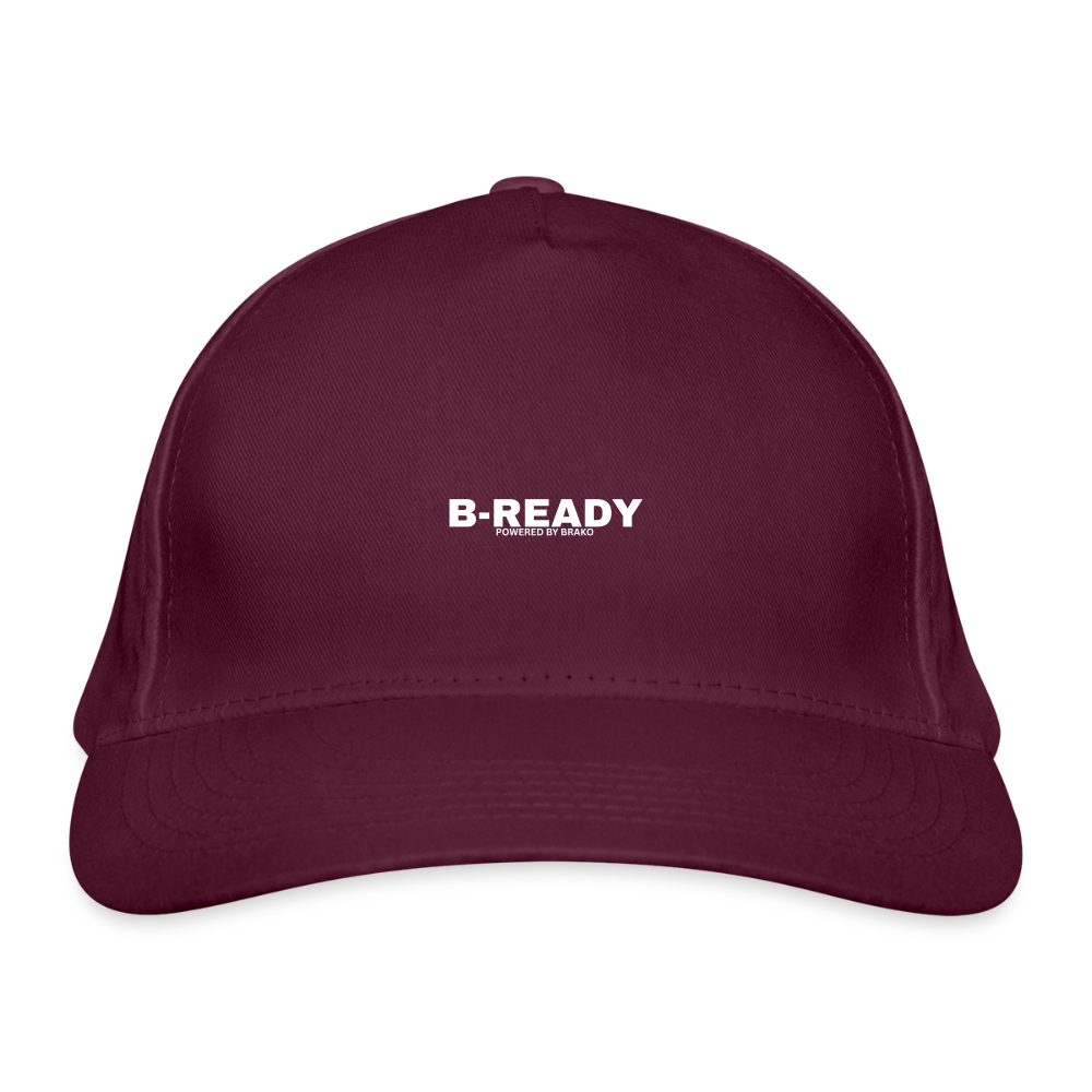 B-READY Organic Baseball Cap Gym Sport - burgundy
