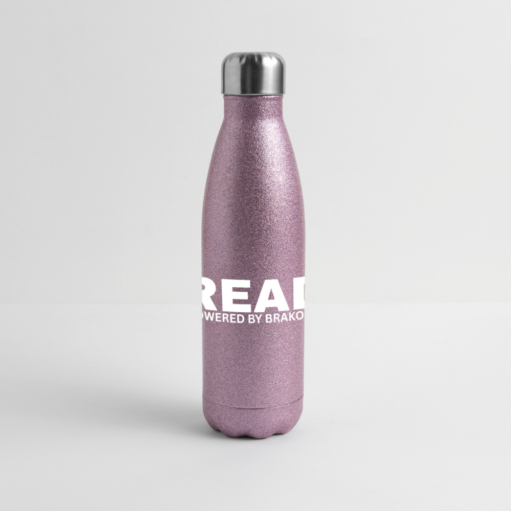 B-READY 26 Glitter Stainless Steel Thermal Bottle Handmade - pink glitter