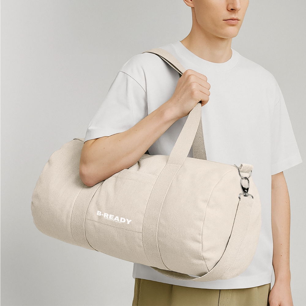 B-READY Apichaya/NIls Couple Gym Bag Recycled Canvas Duffle Bag - natural