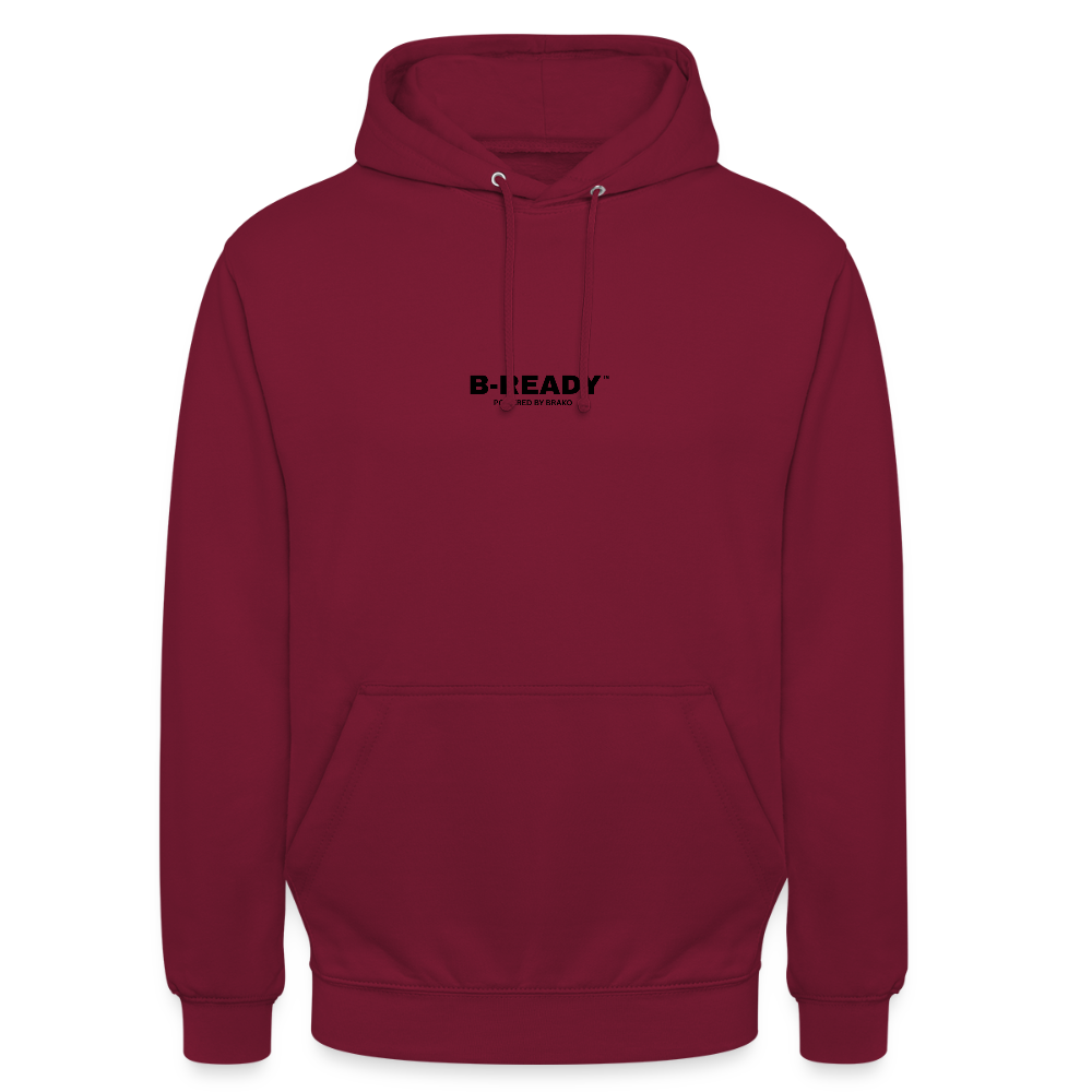 B-READY Unisex Hoodie COUPLE - bordeaux