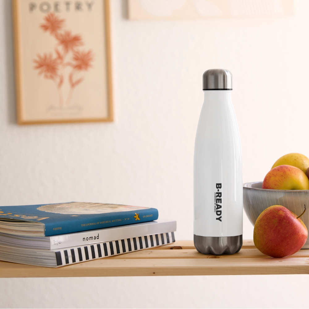 B-READY Gym Sport Insulated Water Bottle - white