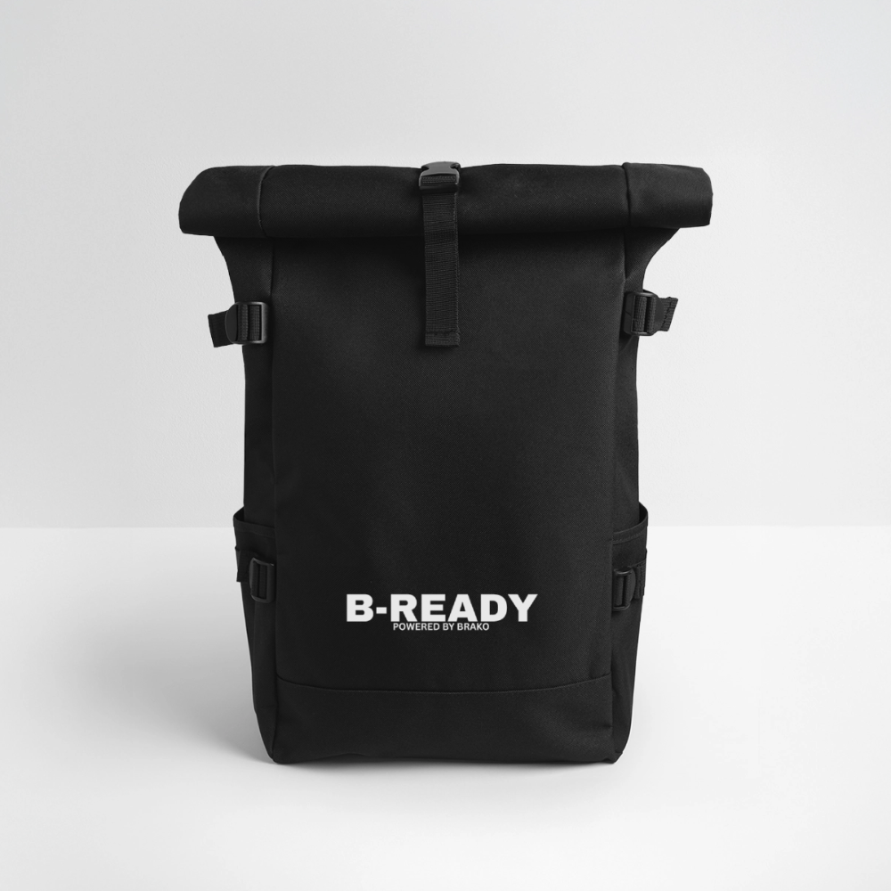 B-READY Gym Sport Transportation Roll Top Backpack - black