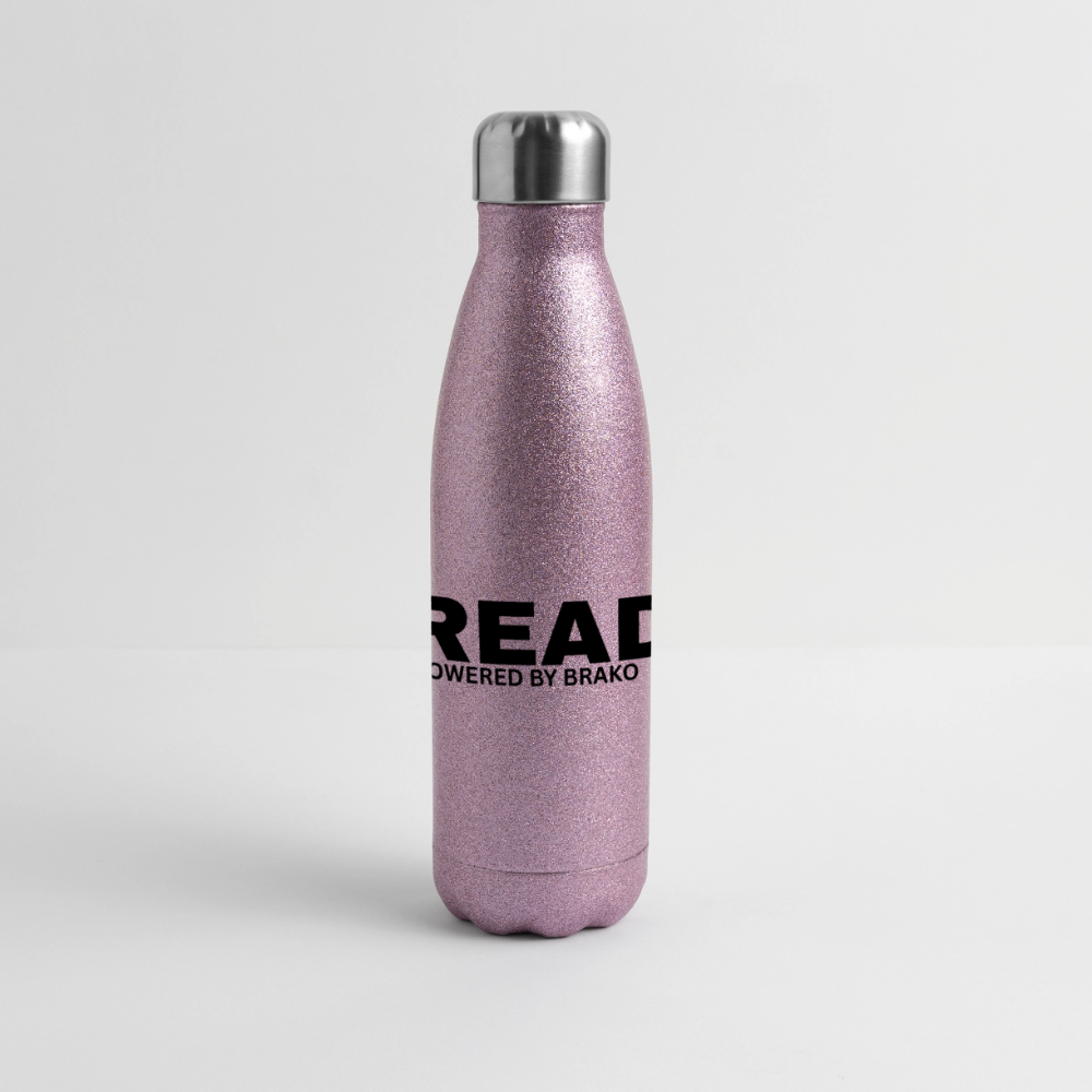 B-READY Glitter Stainless Steel Thermal Bottle for Christmas Trinkflasche - pink glitter