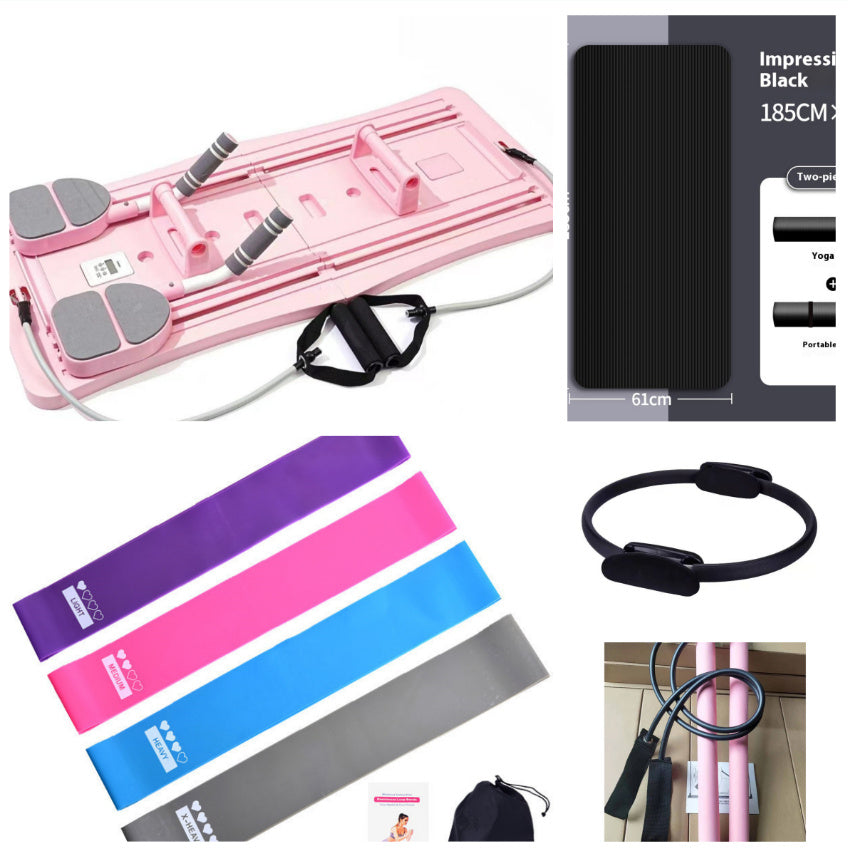 B-READY Home Four-in-one Foldable Automatic Rebound Home Exercise Abdominal Muscle Firm Abs Fitness Board incl. Trainings Course