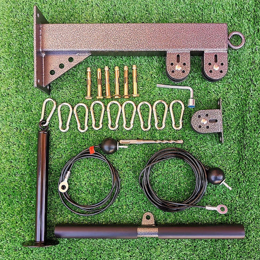 Wall Mounted Cable Pulley Gym System