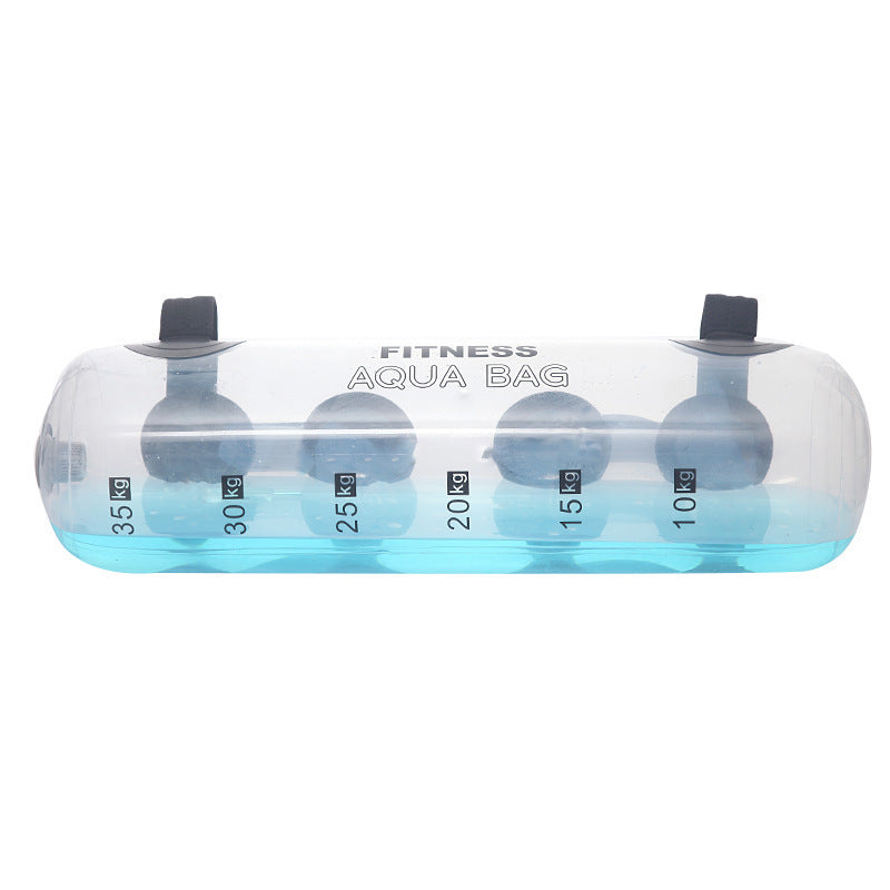 B-READY Home Gym Transparent Cylindrical Weight-bearing Fitness Water Dumbbell Fitness Exercise Training Weightlifting Equipment