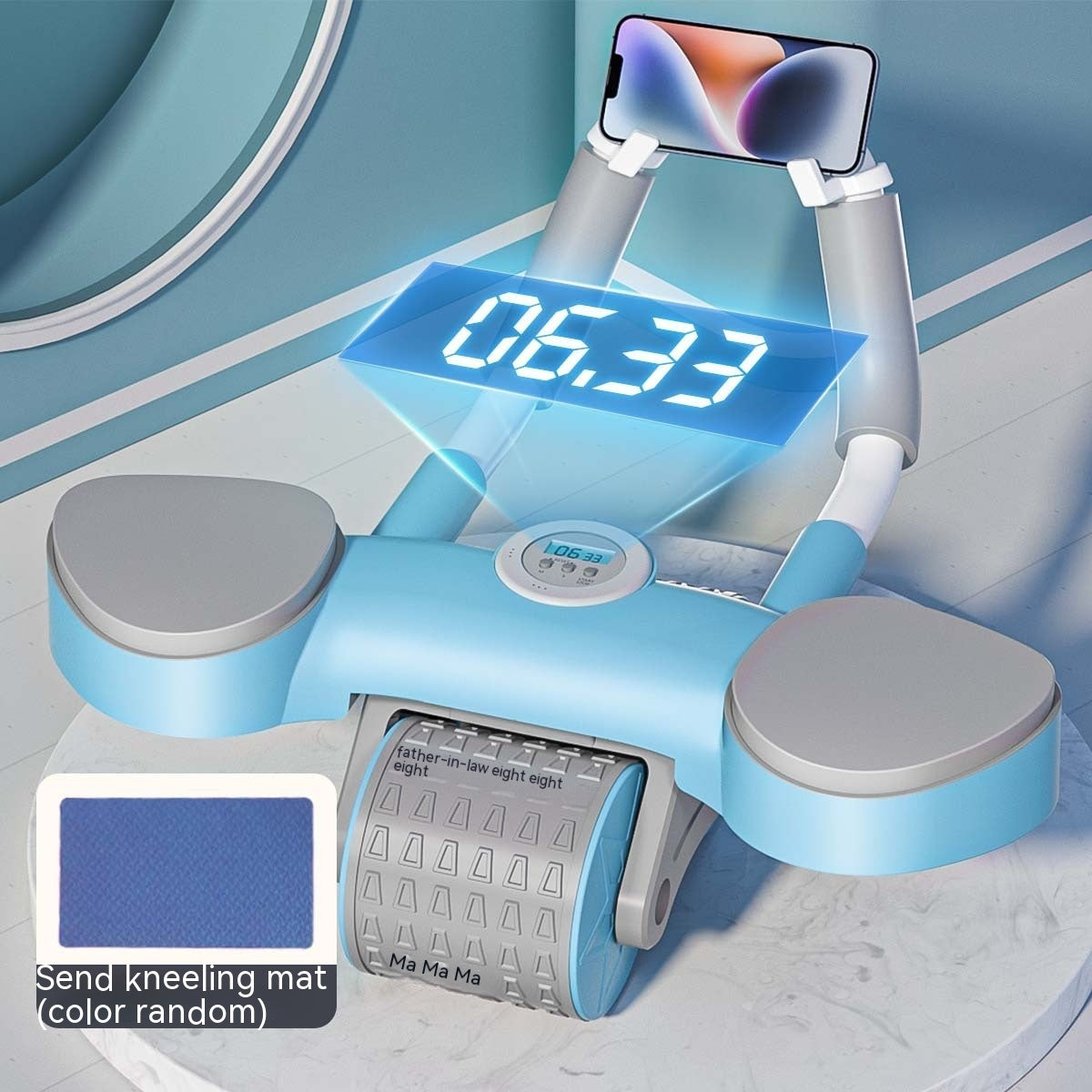 B-READY Home Gym Abdominal Wheel Automatic Rebound Fitness Equipment Health Household