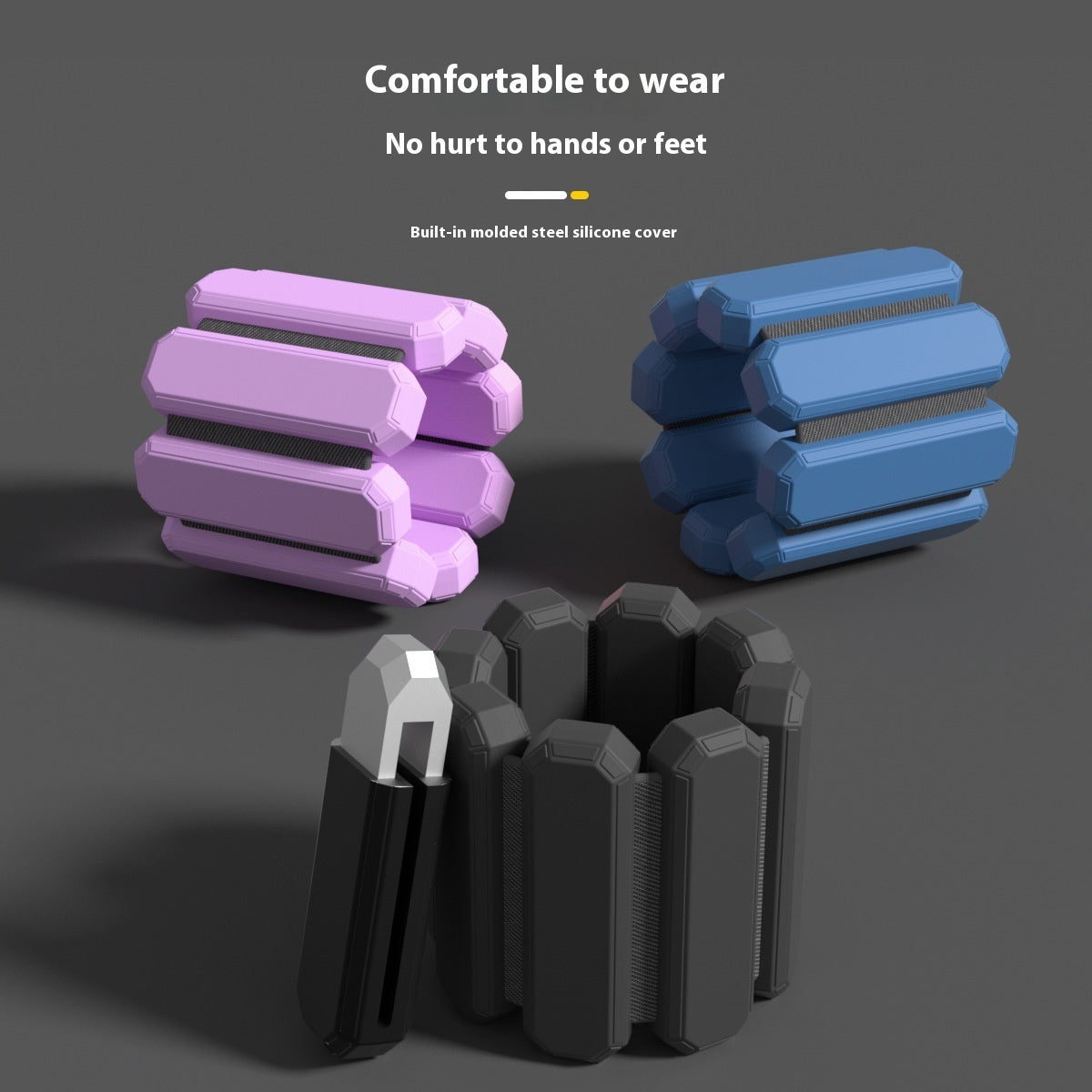 B-READY Home Solid Color Casual Invisible Fitness Sports Weight-bearing Bracelet