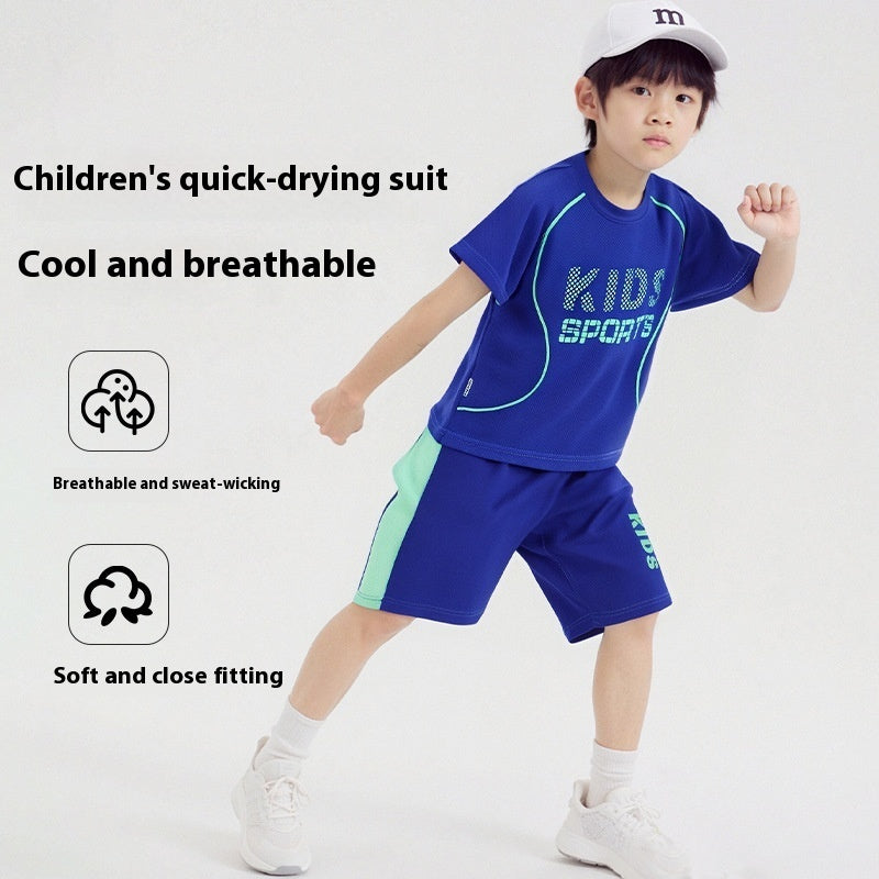 B-READY Children Short-sleeved Uniform Sportswear Set Unisex