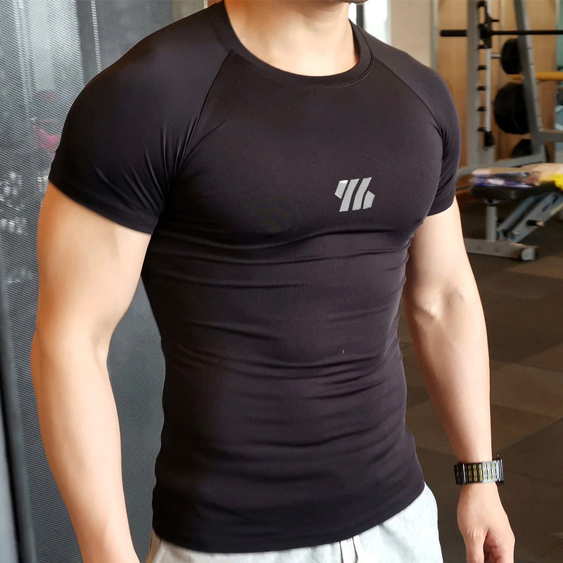 B-READY real Men's Gym Fitness Bodybuilding Sportswear Quick-drying Compressed Clothes