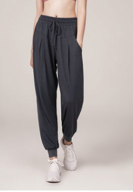 B-READY Woman Fall loose high waist gym pants