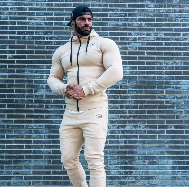 Slim fit hooded sportswear