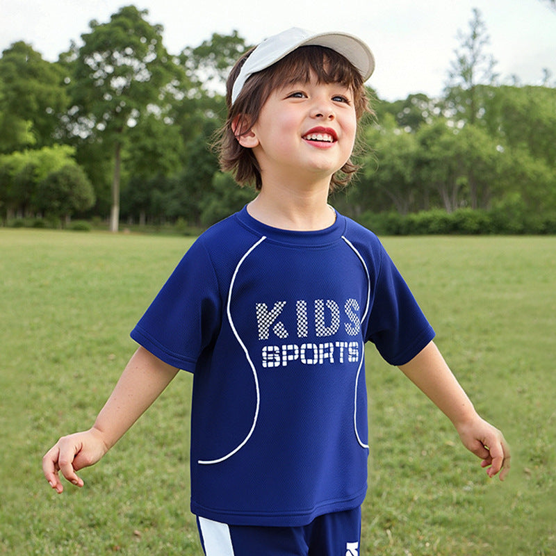 B-READY Children Short-sleeved Uniform Sportswear Set Unisex