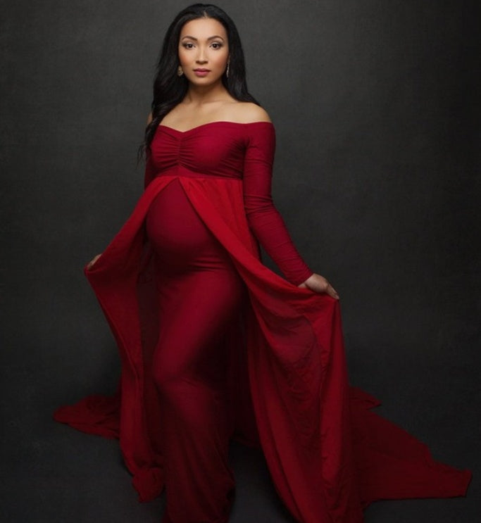 B-READY Pregnant woman cloak dress