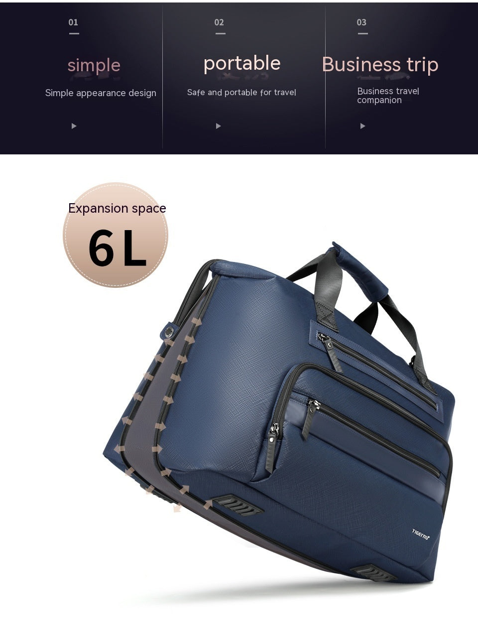 B.READY Men's Gym Bag Outdoor Portable High Quality