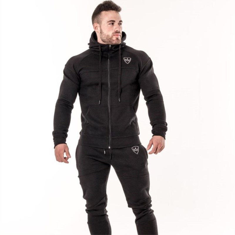 Slim fit hooded sportswear