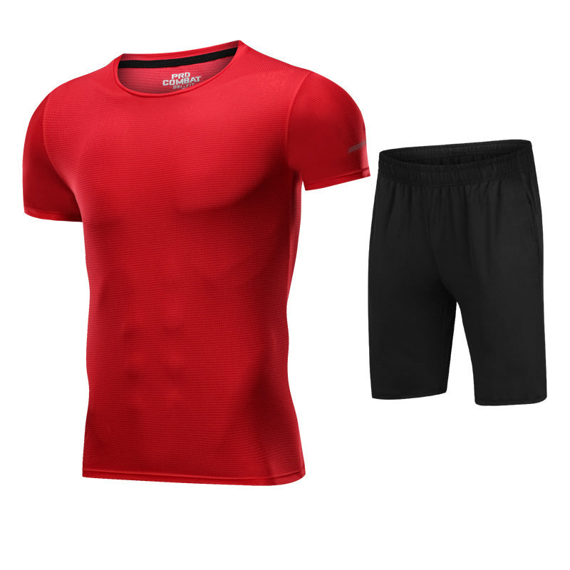 B-READY Unisex Sportswear short sleeve fitness shorts running suit