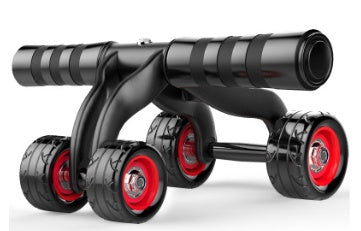 B-READY Fitnessgerät für Bauchmuskeltraining mit vier Rädern