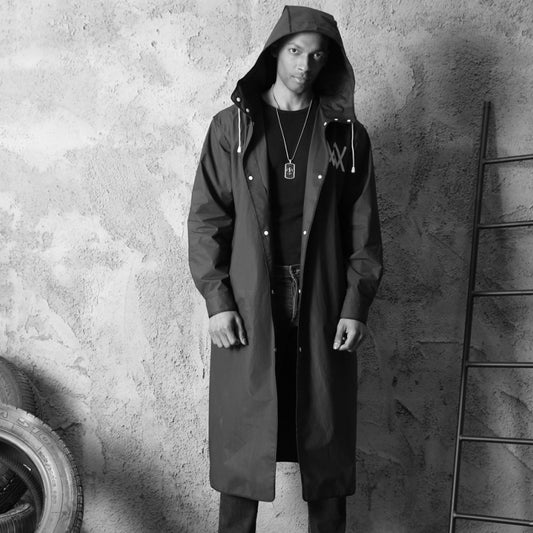 B-READY Long full body fashion transparent tactical riding raincoat B-PREPARED 2026