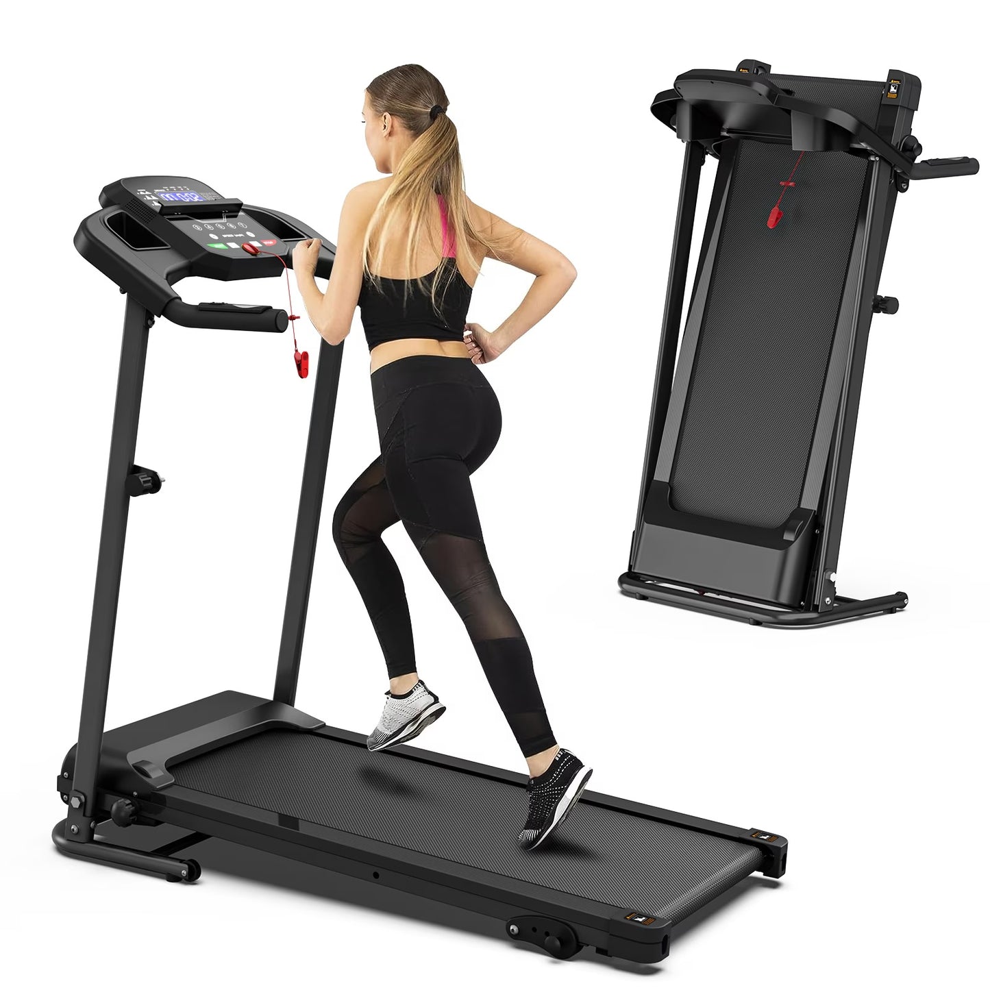 B-READY Home Folding Treadmill With Pulse Sensor
