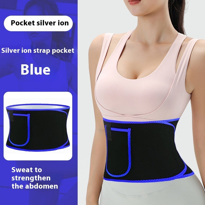 B-READY Fat Loss Violently Sweat Waistband Exercise Fitness Belly Contracting Weight Loss Waist Support Trainer
