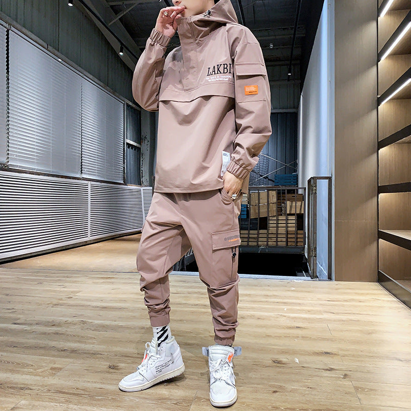 B-READY Gym Fitness Sport Two-piece unisex Men's sweater sportswear oversize Style Set 2pcs