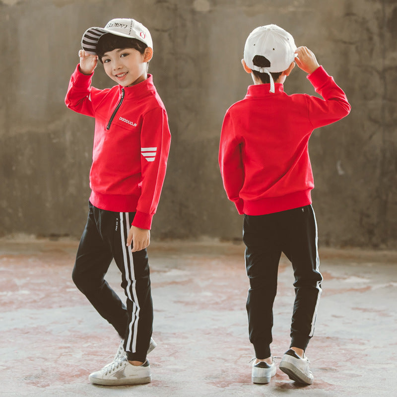 B-READY Boys'New Spring Garment in Two Kids' Leisure Sports Kids'Spring School Garments