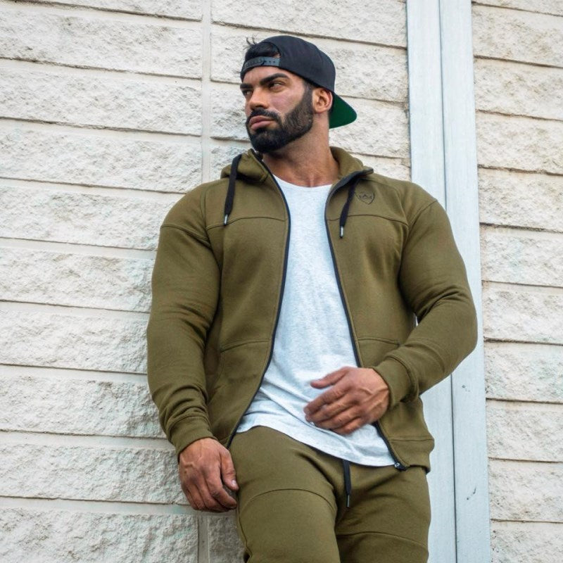 Slim fit hooded sportswear
