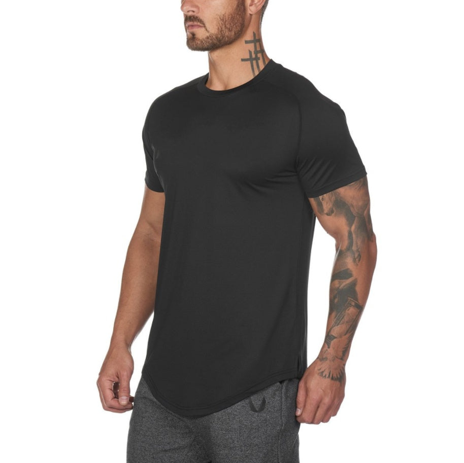 Neu Gym Tragen Plain Shirts Custom Herren Fitness Sport Kleidung 