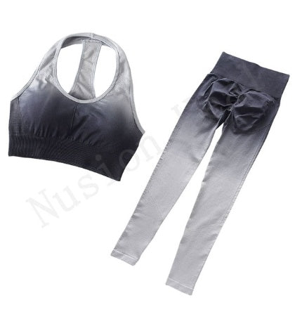 B-READY 
Two Piece Seamless Yoga Women's Gym Polyester BODYSUIT