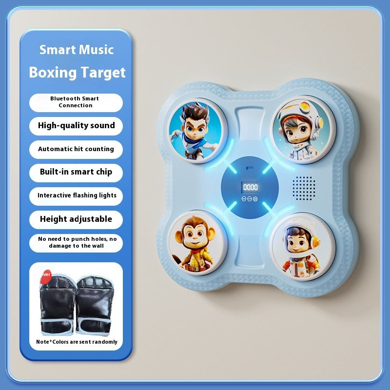 B-READY Kids Fun Smart Music Boxing Machine Elektronisches Wandziel für Zuhause Kinderfitness Sanda Reaktionstrainingsgerät