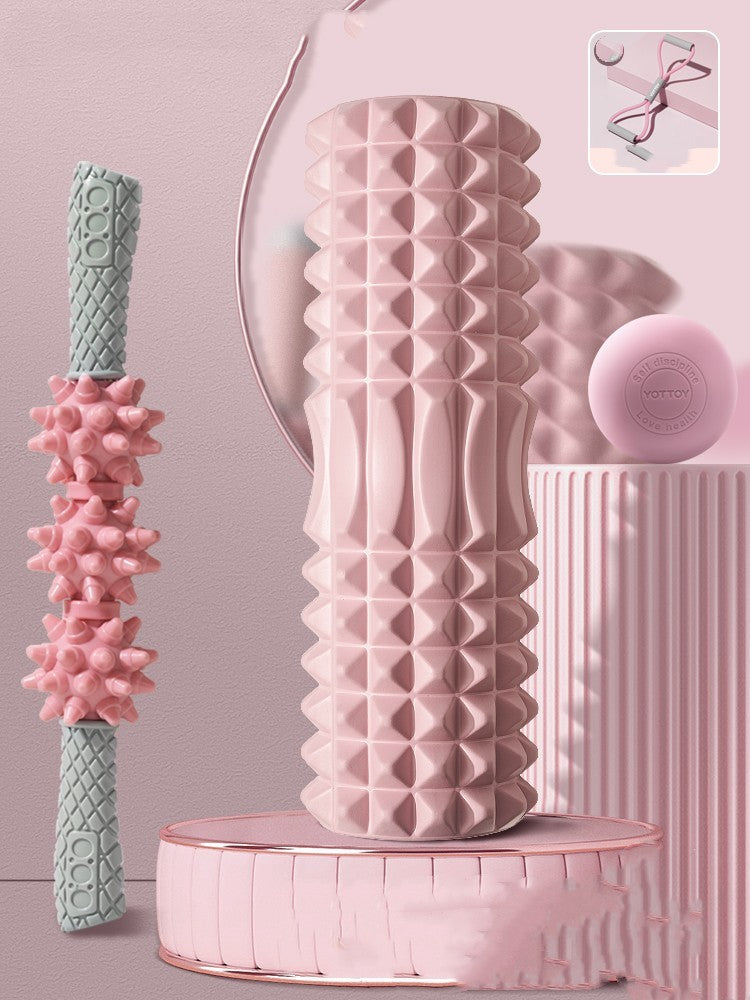 B-READY 26 Foam Shaft Roller Mace Yoga Supplies Massage Shaft Yoga Post including 12 Month Yoga Course