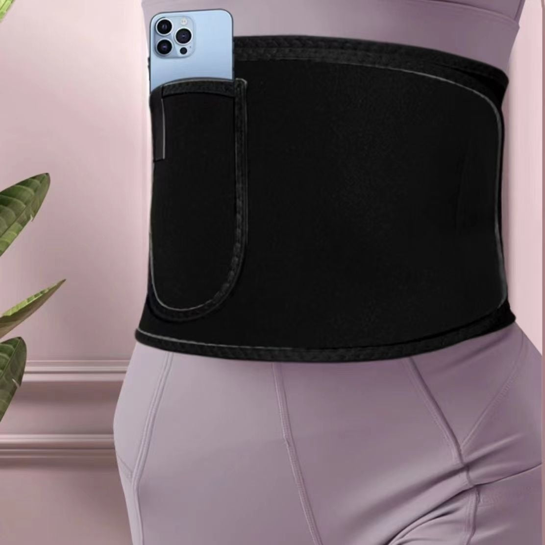 B-READY Fat Loss Violently Sweat Waistband Exercise Fitness Belly Contracting Weight Loss Waist Support Trainer