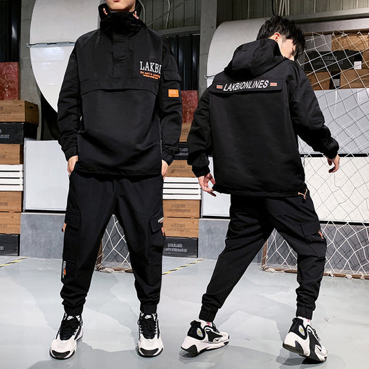 B-READY Gym Fitness Sport Two-piece unisex Men's sweater sportswear oversize Style Set 2pcs